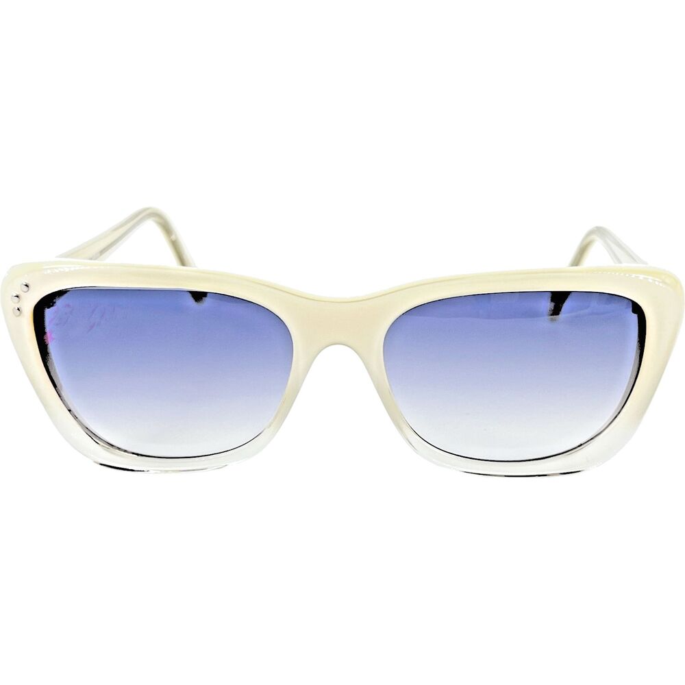 Shauns California Fidra Womens Plastic Sunglass 01 Snow to Crystal 53-18 Flawed